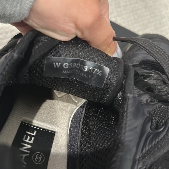 Chanel Sneakers Black 37.5 - Picture 8 of 10